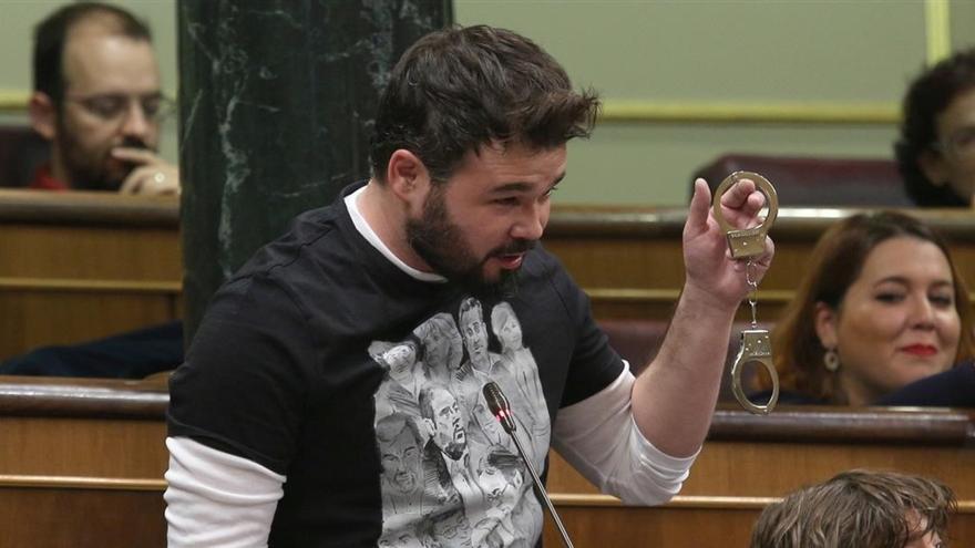 El largo historial de incidentes de Gabriel Rufián en el Congreso