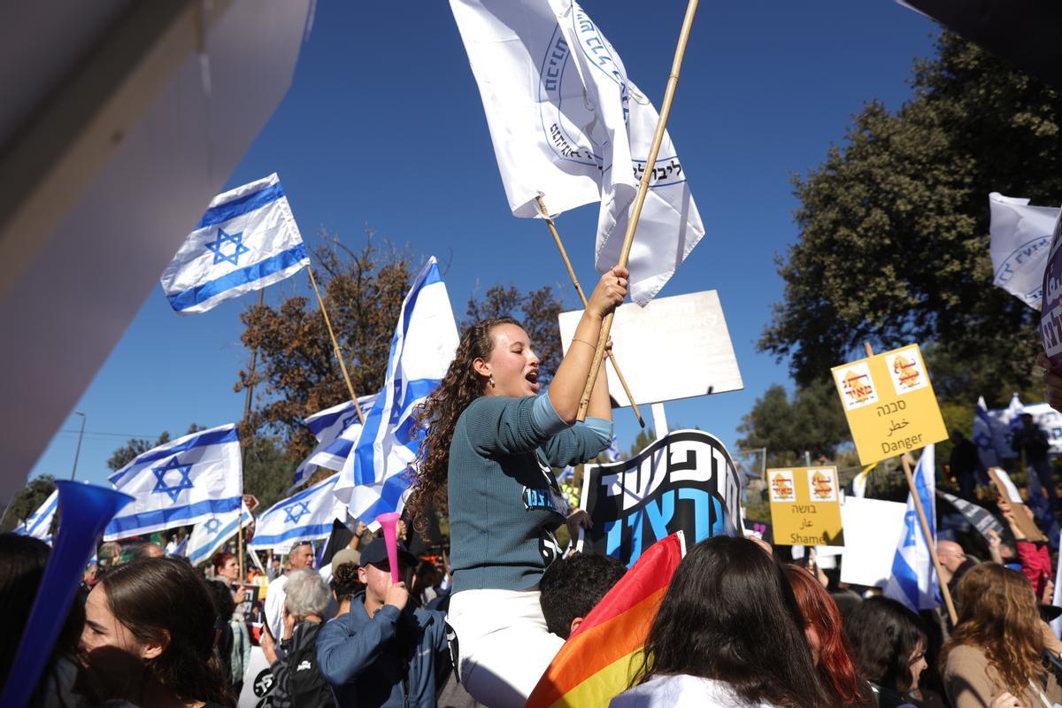 Israel S Se Manifiestan Ante El Parlamento En Jerusal N En Contra Del