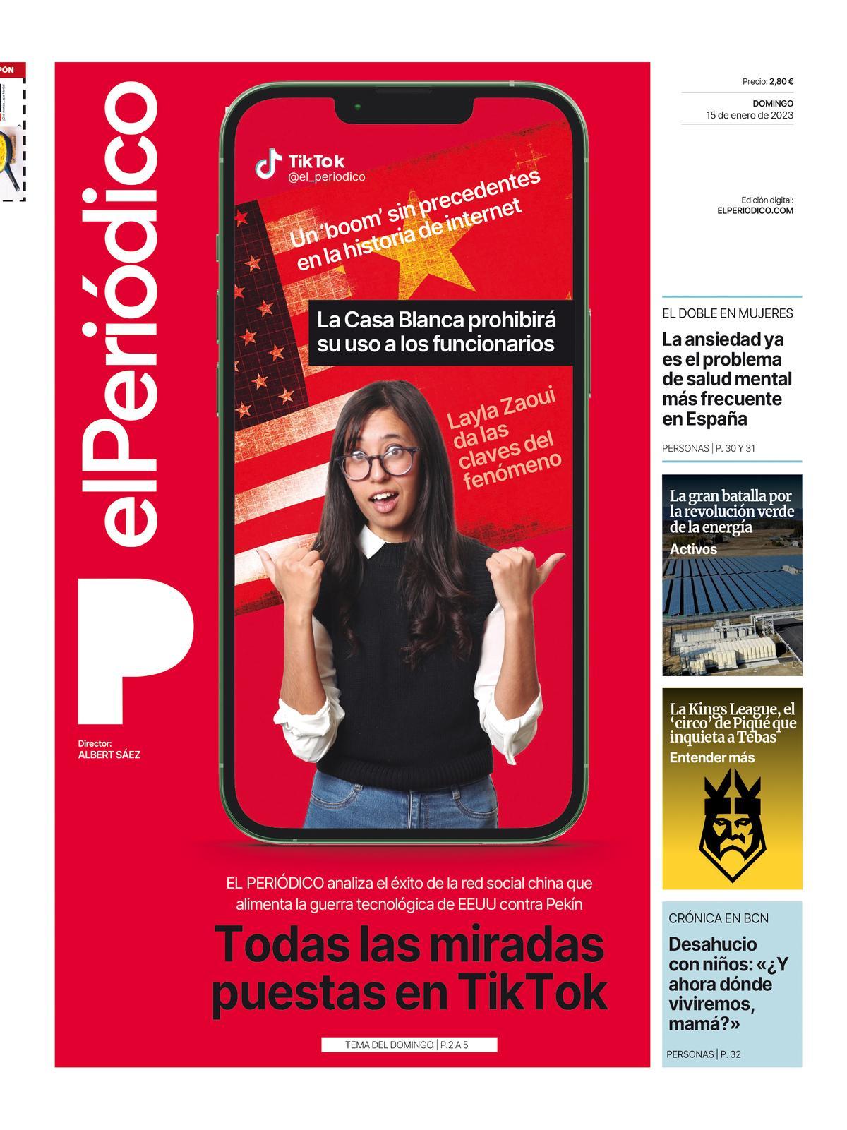 La Portada De El Peri Dico Del De Enero De