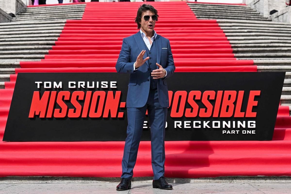 Tom Cruise Posa En Roma Antes Del Estreno De Mission Impossible