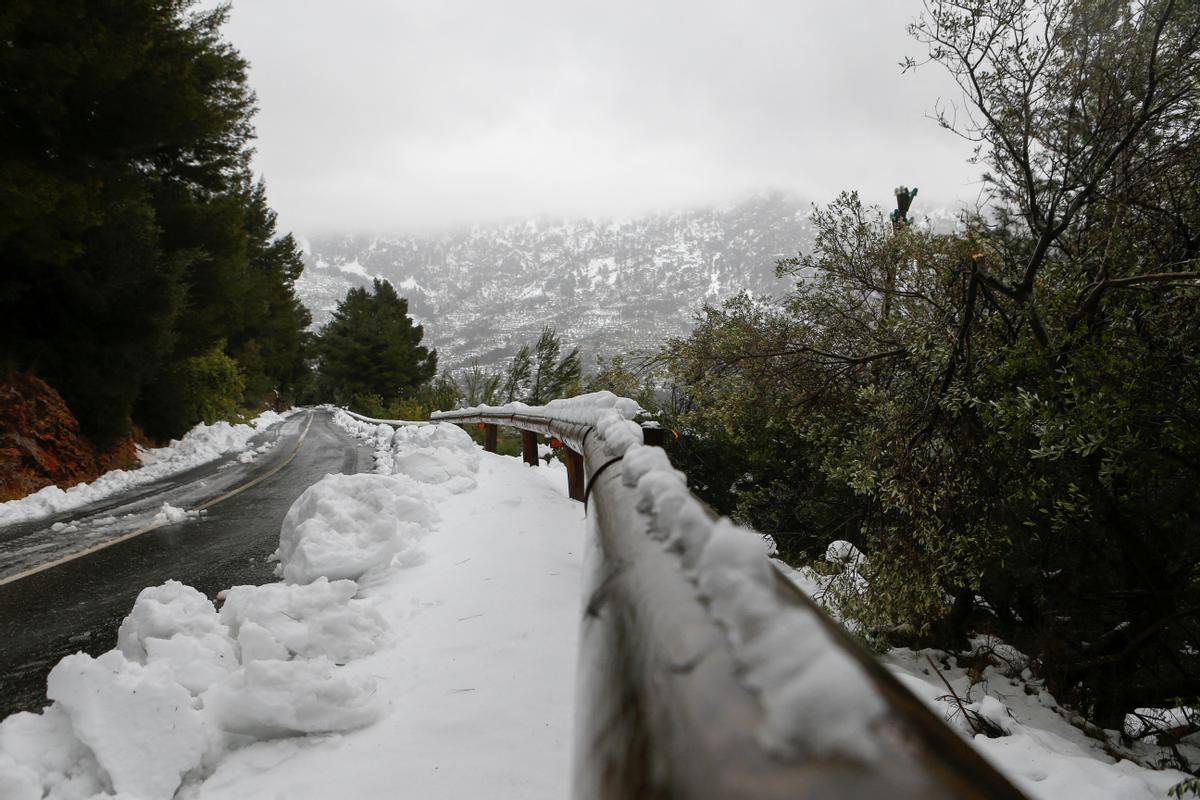 La Nieve Cubre Las Monta As De La Serra De Tramuntana En Mallorca Fotos