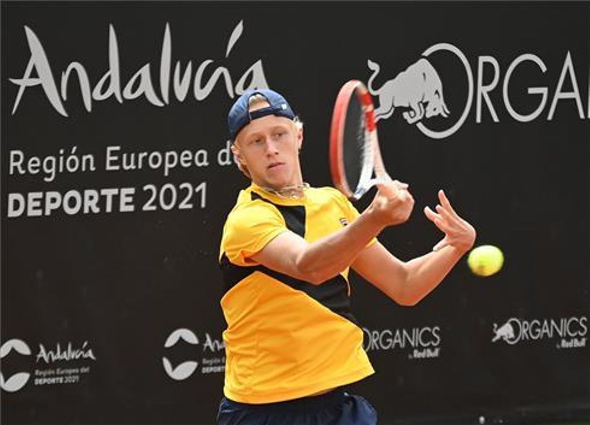 Leo Borg, en acción en Marbella. Leo Borg, en acción en Marbella.