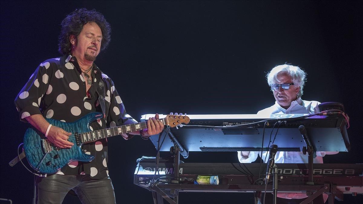 Seve Lukather y Steve Porcaro, en el concierto de Toto en el Parc del Fôrum
