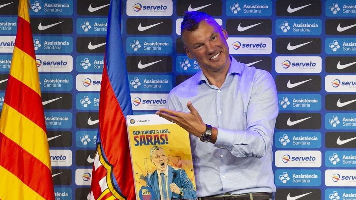 Sarunas Jasikevicius , nuevo entrenador del FC Barcelona. Sarunas Jasikevicius , nuevo entrenador del FC Barcelona.