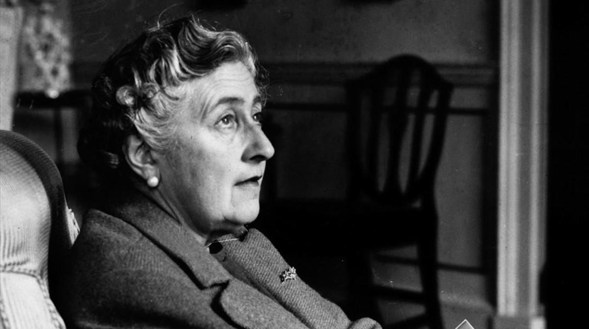 La escritora Agatha Christie