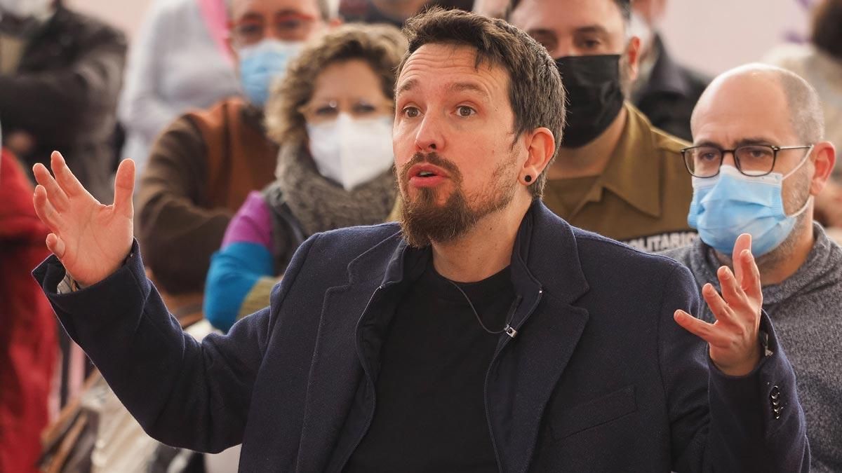 El exlíder de Unidas Podemos, Pablo Iglesias, en un acto en Valladolid. El exlíder de Unidas Podemos, Pablo Iglesias, en un acto en Valladolid.