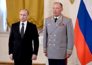 Alexander Dvornikov y Vladimir Putin