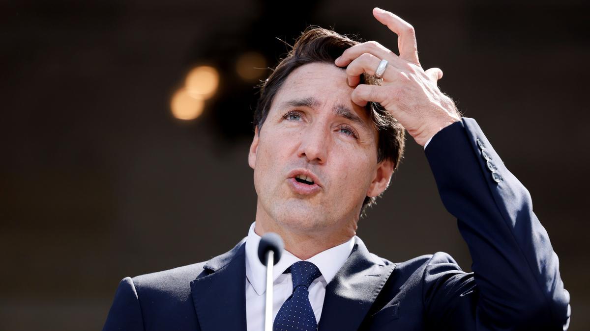 El primer ministro canadiense Justin Trudeau anuncia elecciones anticipadas, en Otawa. 