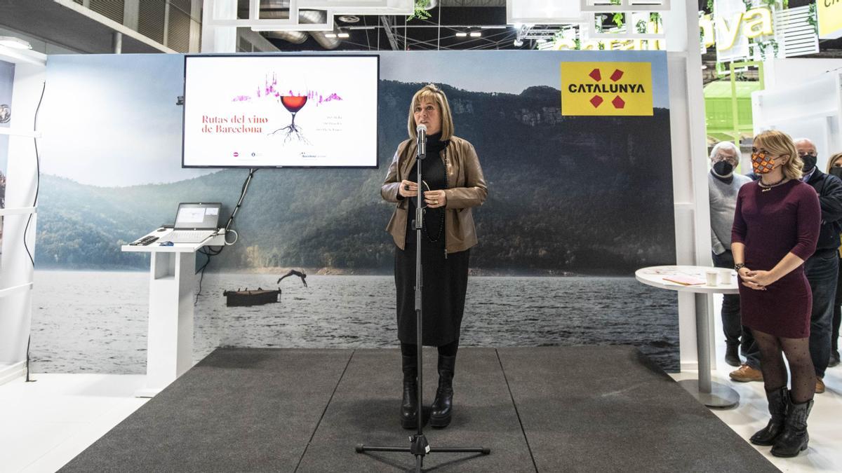  Núria Marín en la presentación de las Rutas del vino de Barcelona 
