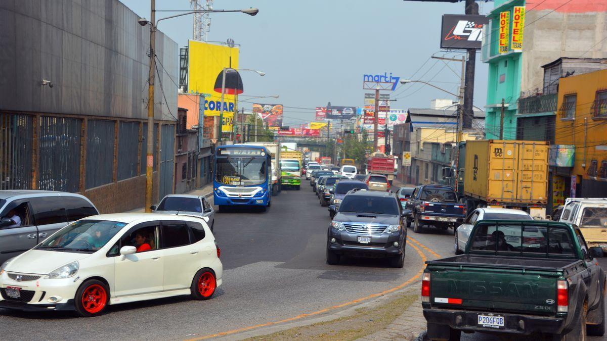Tráfico en Guatemala.