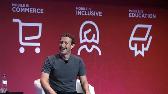 Mark Zuckerberg, durante su conferencia en el Mobile World Congress.
