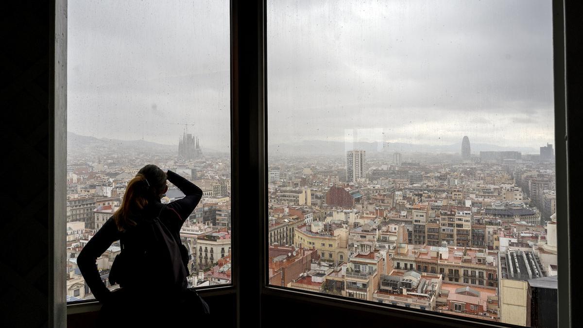 Vistas desde Unlimited Barcelona, en la planta 20 de la torre Urquinaona.