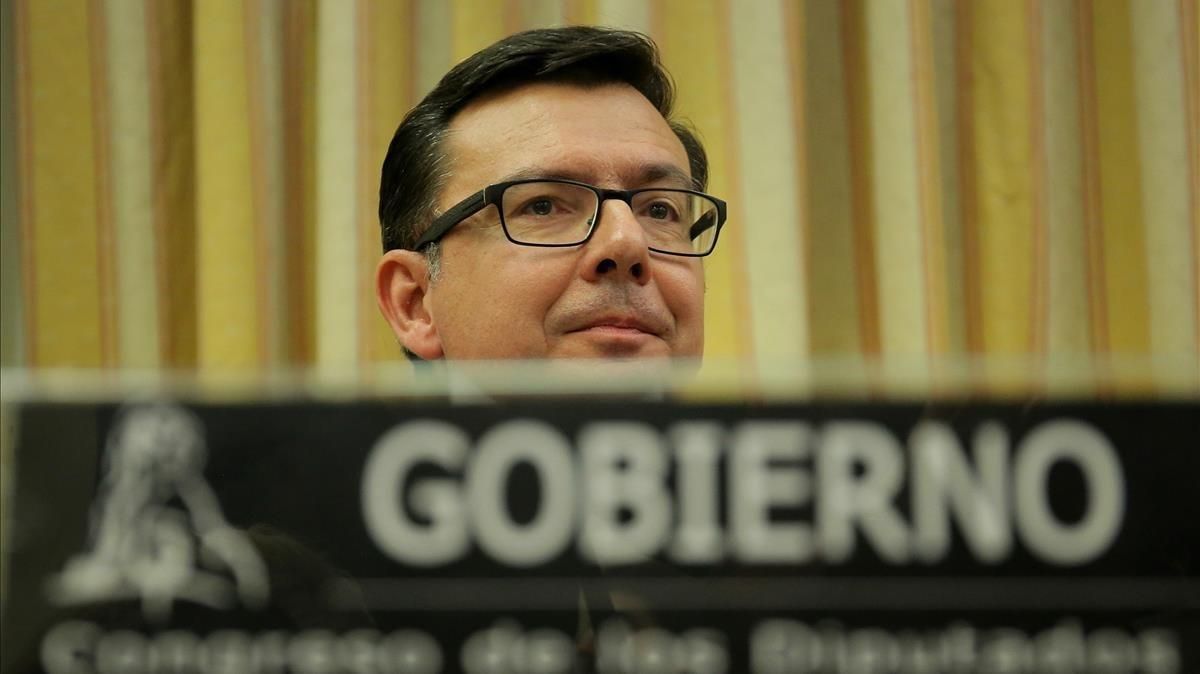 El ministro de Economía, Román Escolano, en una comparecencia en el Congreso de los Diputados. El ministro de Economía, Román Escolano, en una comparecencia en el Congreso de los Diputados.