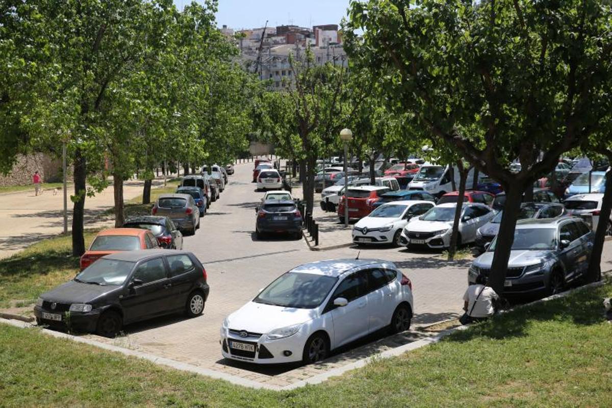 El aparcamiento Les Planes, uno de los espacios no resueltos de L’Hospitalet.