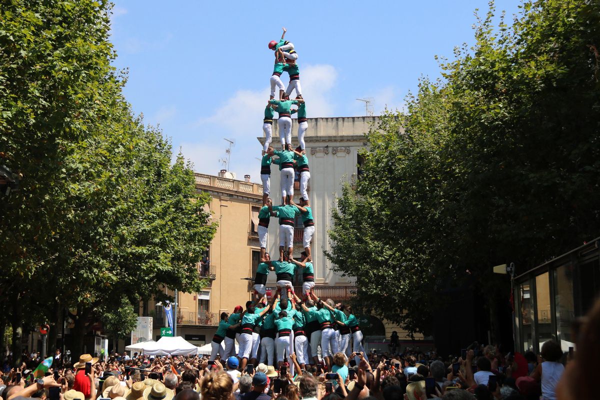 Diada castellera en Mataró durante Les Santes Diada castellera en Mataró durante Les Santes