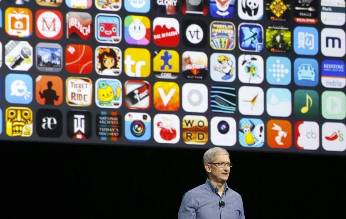 Tim Cook, en la conferencia de desarrolladores de Apple de San Francisco. Tim Cook, en la conferencia de desarrolladores de Apple de San Francisco.