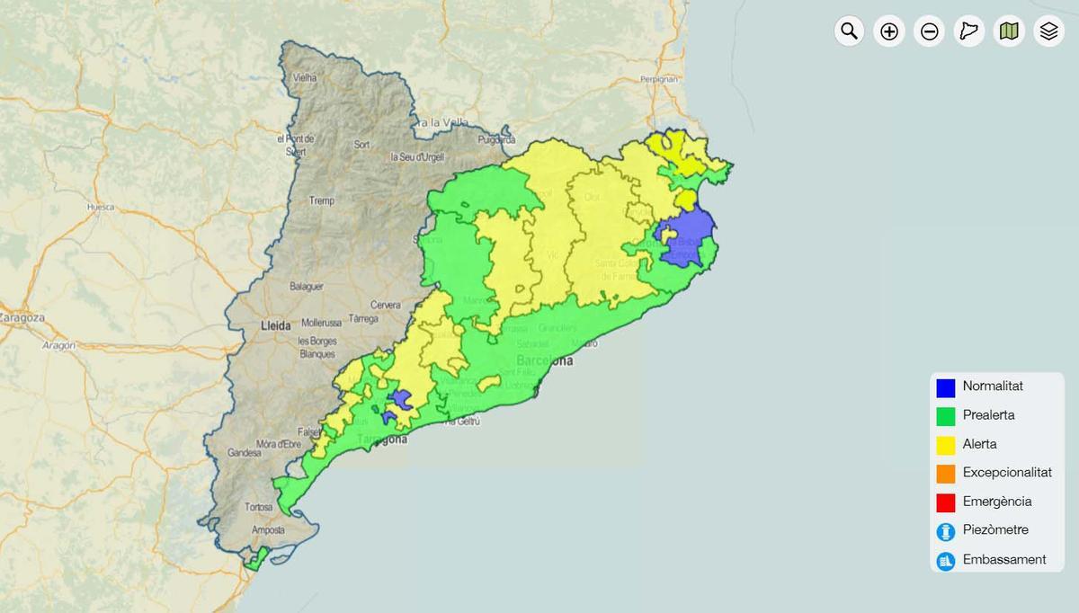 Sequera a Catalunya: 301 municipis estaran en alerta hídrica a finals d’aquesta setmana