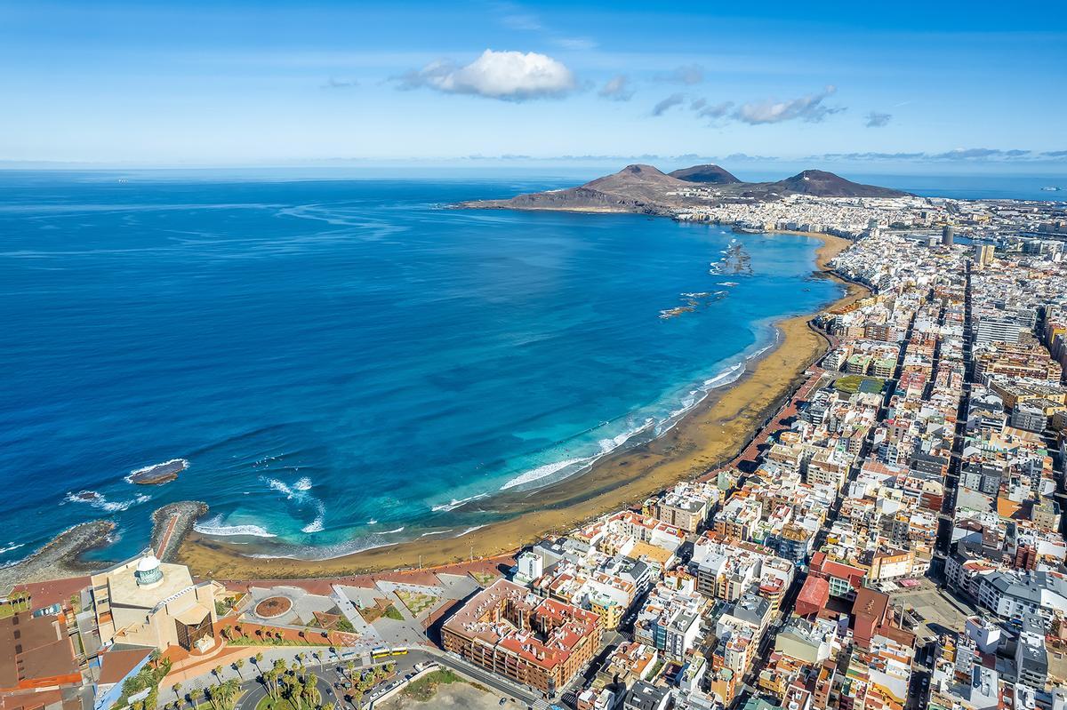 Vista panorámica de Las Palmas, Gran Canaria, Islas Canarias.