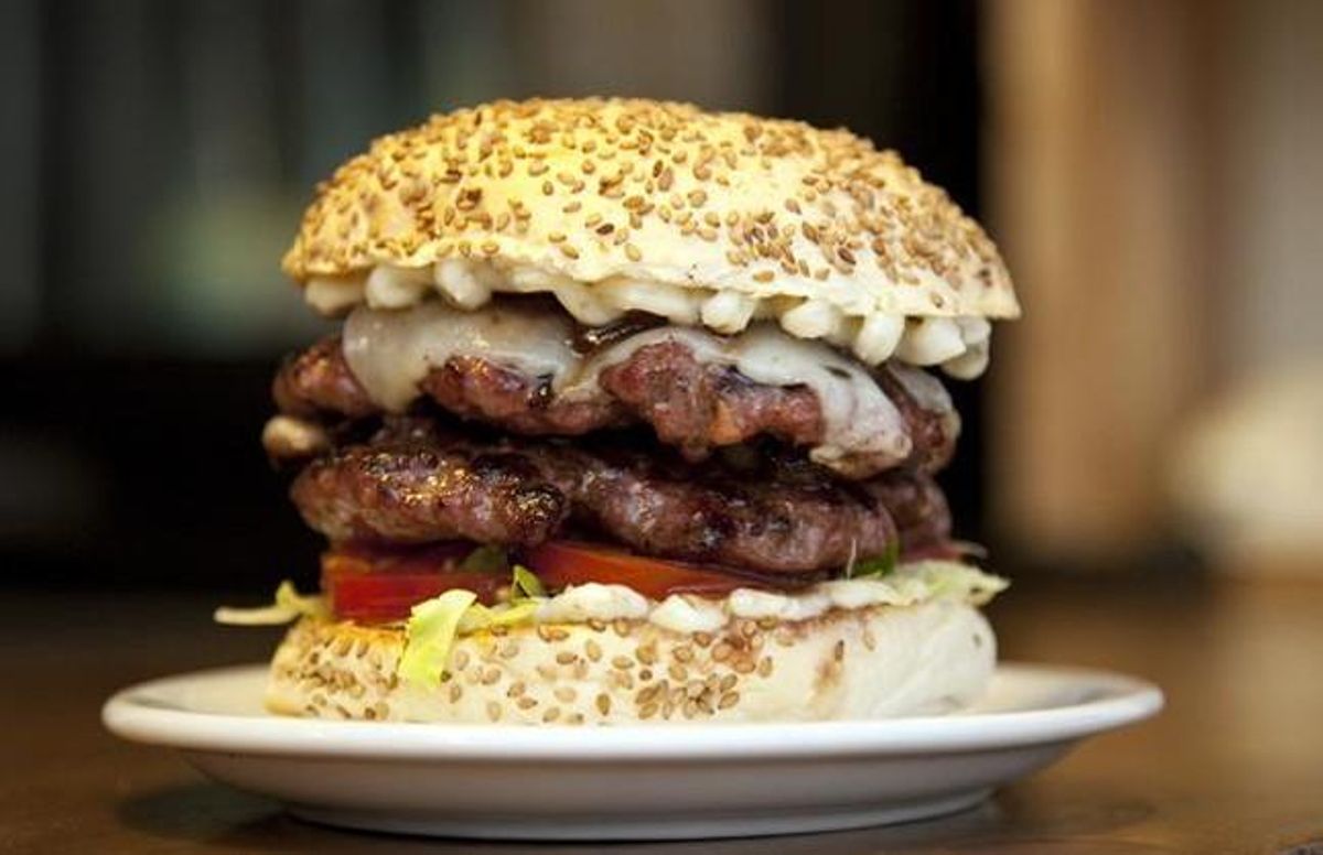 Hamburguesa de vacuno. Hamburguesa de vacuno.