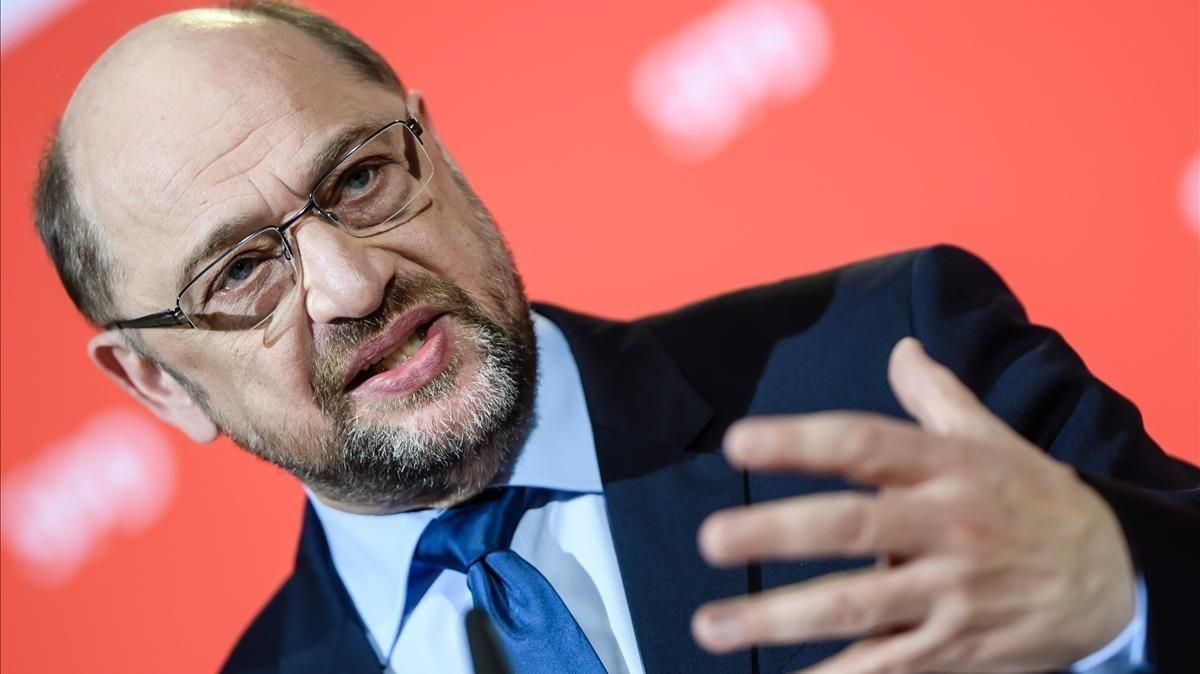 Schulz ofrece una rueda de prensa en Berlín, el 15 de diciembre. Schulz ofrece una rueda de prensa en Berlín, el 15 de diciembre.