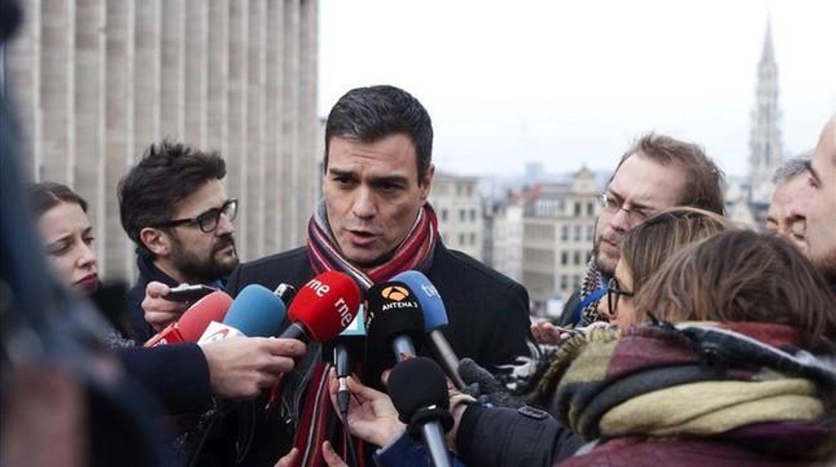 Pedro Sánchez, el pasado jueves en Bruselas. Pedro Sánchez, el pasado jueves en Bruselas.