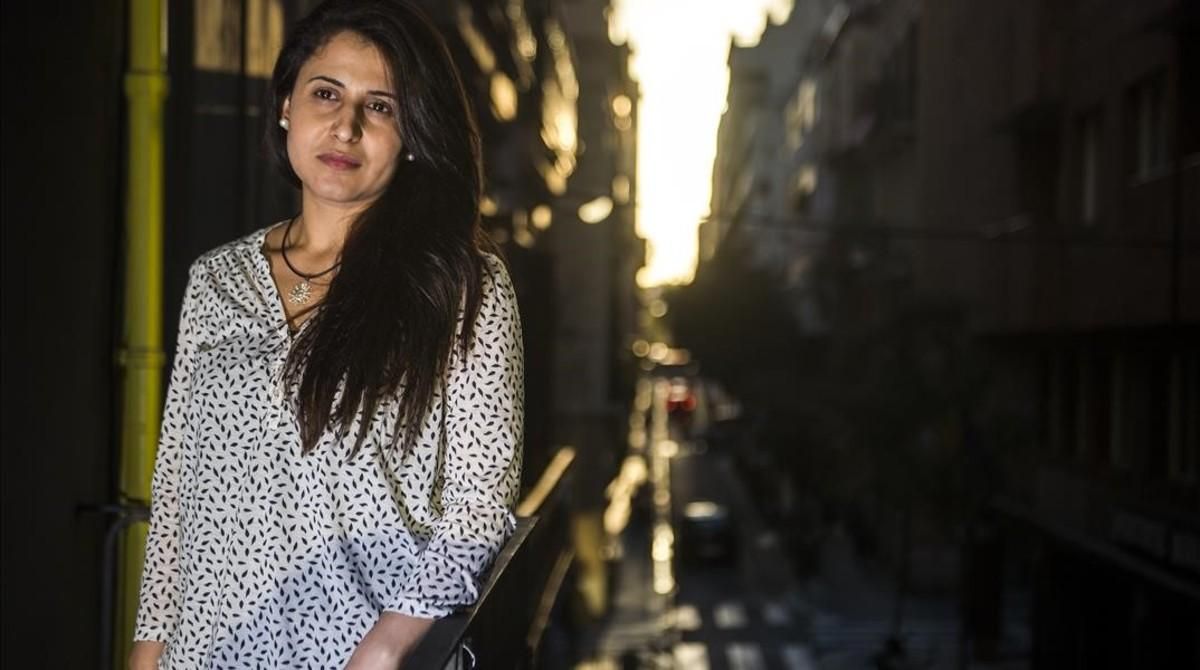 Nareen Shammo, en la sede de Amnistía Internacional, durante una visita reciente a Barcelona. Nareen Shammo, en la sede de Amnistía Internacional, durante una visita reciente a Barcelona.