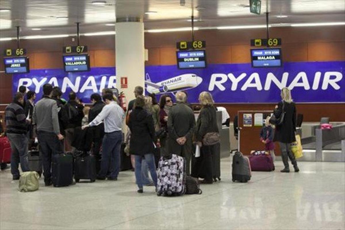 Pasajeros de Ryanair.