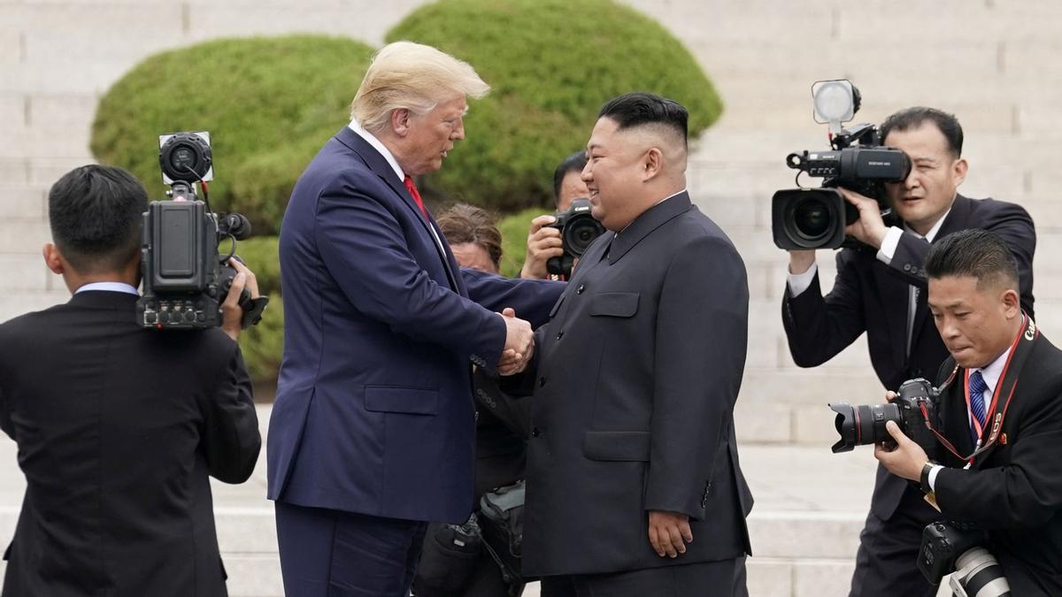  Donald Trump y Kim Jong-Un, durante un encuentro celebrado el 30 de junio de 2019.