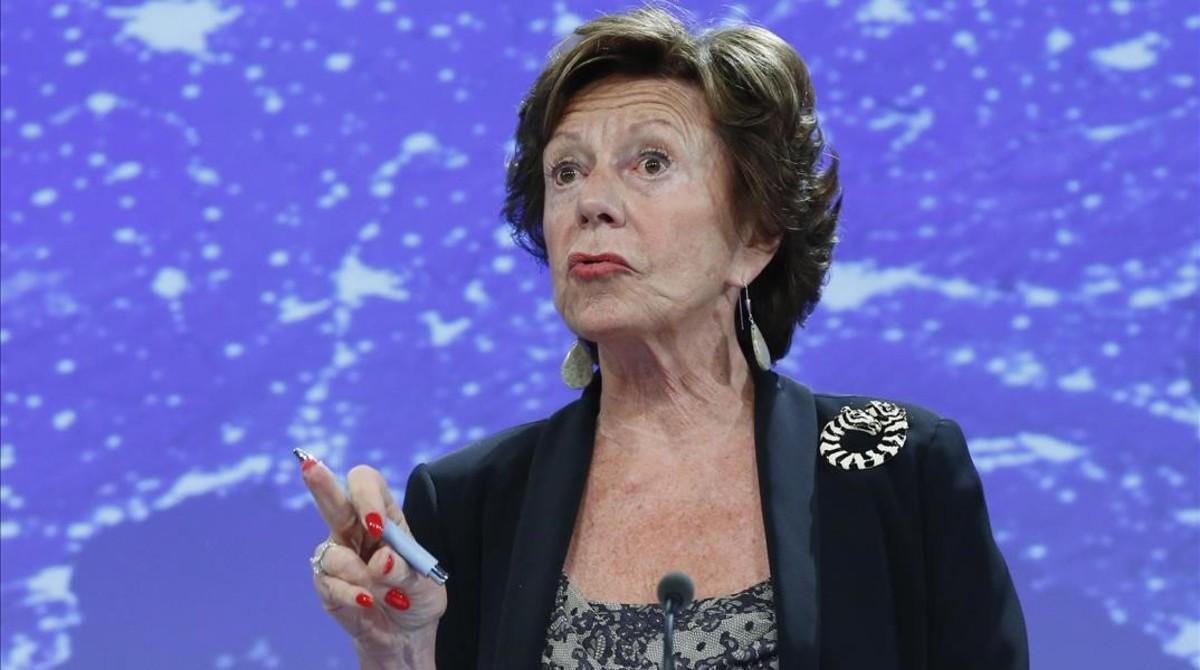 La excomisaria europea de Competencia, Neelie Kroes. 