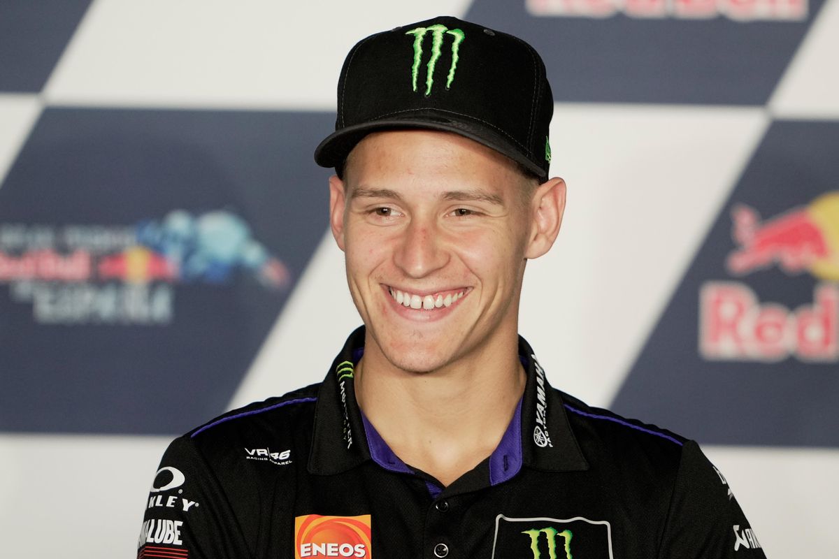 El francés Fabio Quartararo (Yamaha), en la conferencia de prensa de hoy en Jerez. El francés Fabio Quartararo (Yamaha), en la conferencia de prensa de hoy en Jerez.