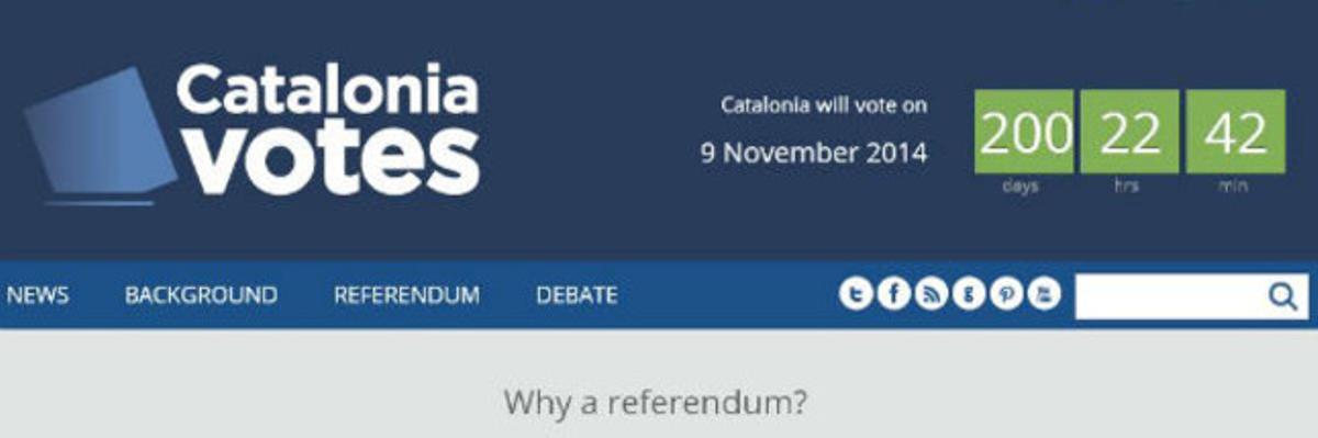 ’CataloniaVotes’: Imagen de la nueva web del Govern