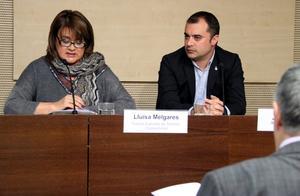 Lluïsa Melgares, teniente de alcalde de Territorio y Sostenibilidad en el Ayuntamiento de Terrassa, y Jordi Ballart, alcalde de Terrassa.