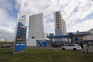 Una gasolinera Gazpromneft en San Petersburgo.