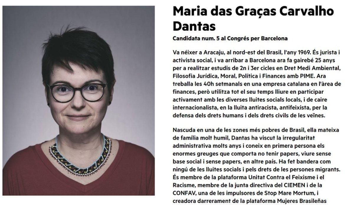 María Carvalho Dantas, vivió más de una década como indocumentada y trabajó como empleada doméstica, niñera y camarera hasta estabilizarse. María Carvalho Dantas, vivió más de una década como indocumentada y trabajó como empleada doméstica, niñera y camarera hasta estabilizarse.