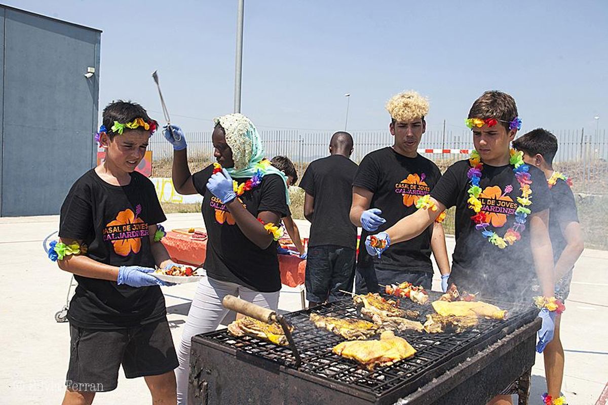 Fiesta de cierre de una edición anterior del Casal de Verano Joven Fiesta de cierre de una edición anterior del Casal de Verano Joven