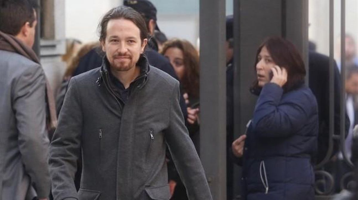 Pablo Iglesias llega al Congreso de los Diputados. Pablo Iglesias llega al Congreso de los Diputados.