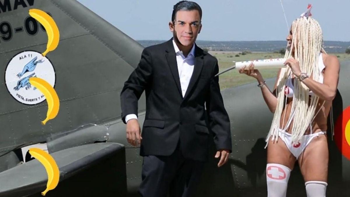 Leticia Sabeter vacuna al presidente del Gobierno, Pedro Sánchez, en su videoclip ’La bananakiki’ Leticia Sabeter vacuna al presidente del Gobierno, Pedro Sánchez, en su videoclip ’La bananakiki’