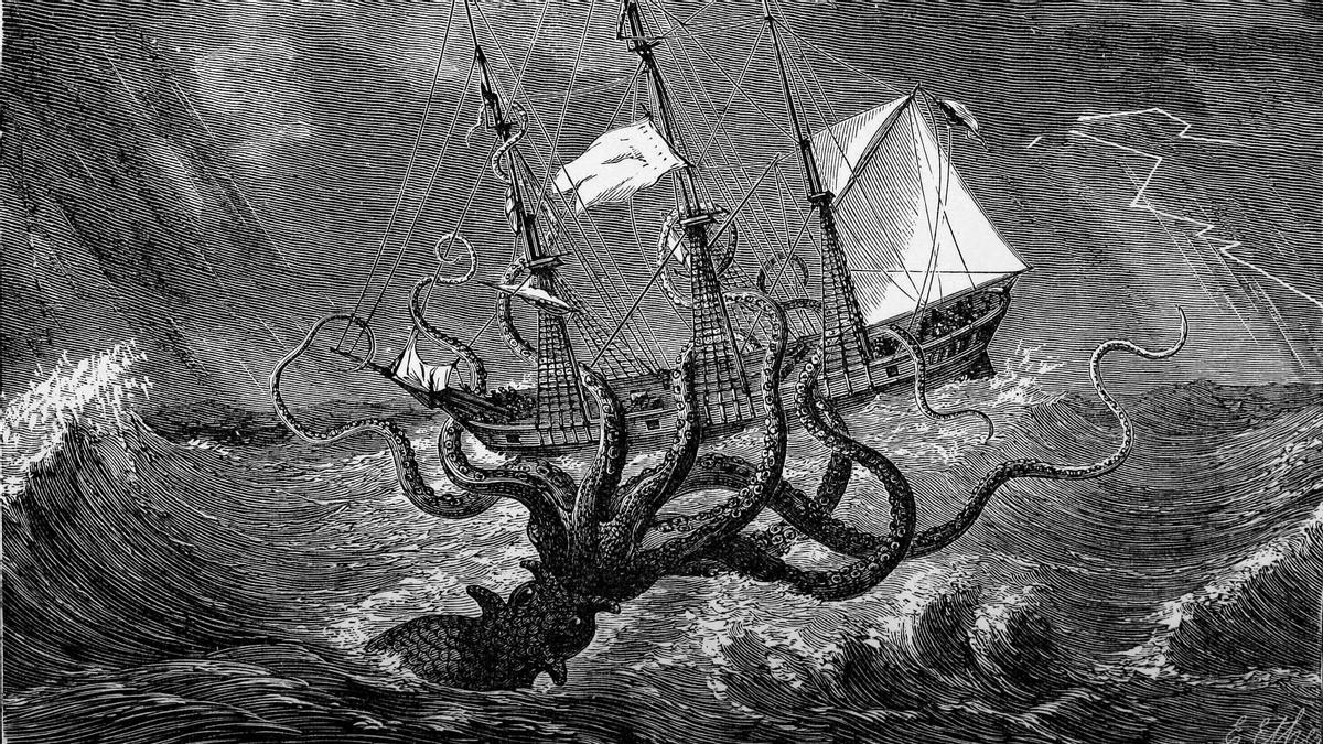 El Kraken, un terrorífic calamar gegant
