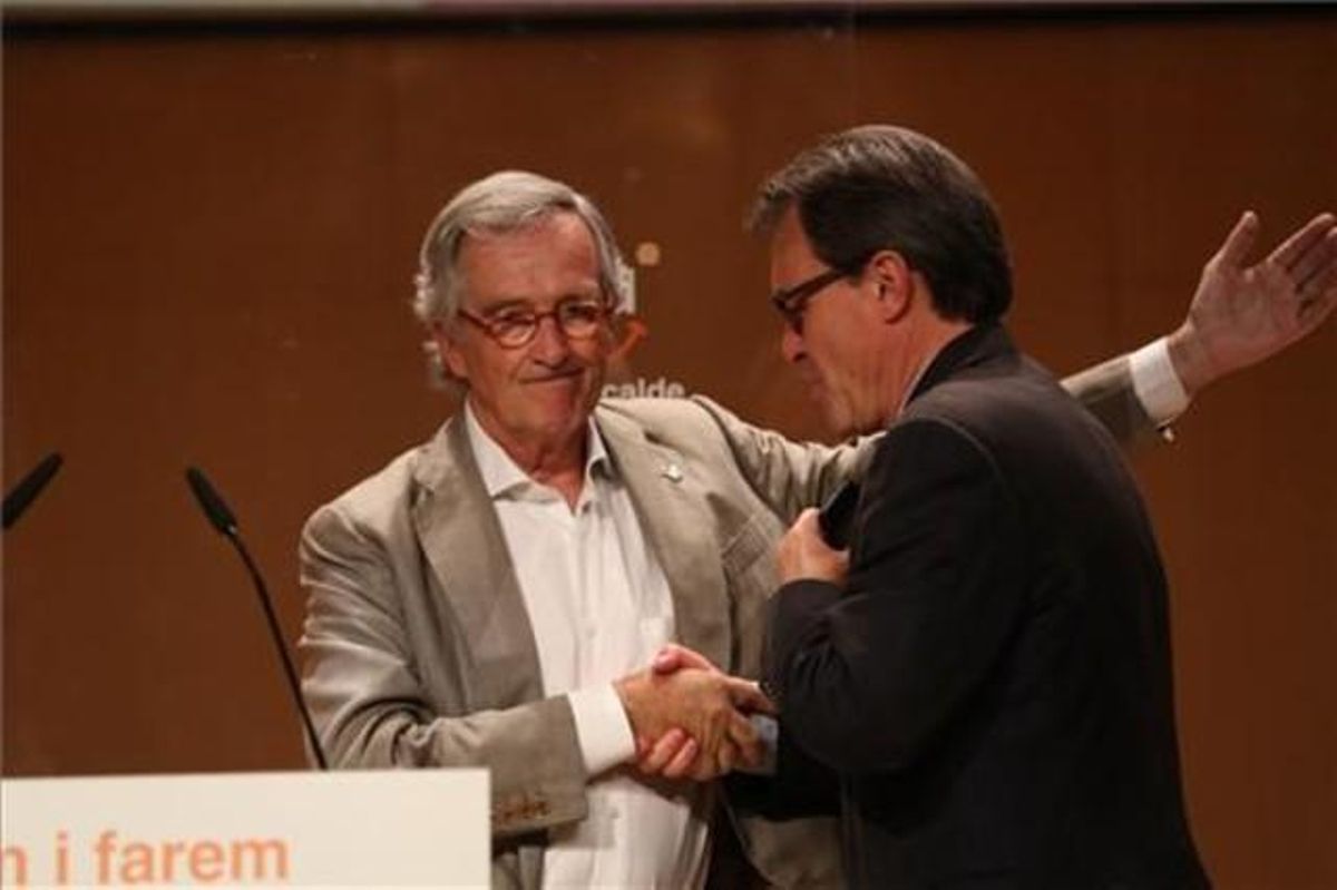 Acto de CIU para presentar la candidatura de Xavier Trias como alcalde de Barcelona. Acto de CIU para presentar la candidatura de Xavier Trias como alcalde de Barcelona.