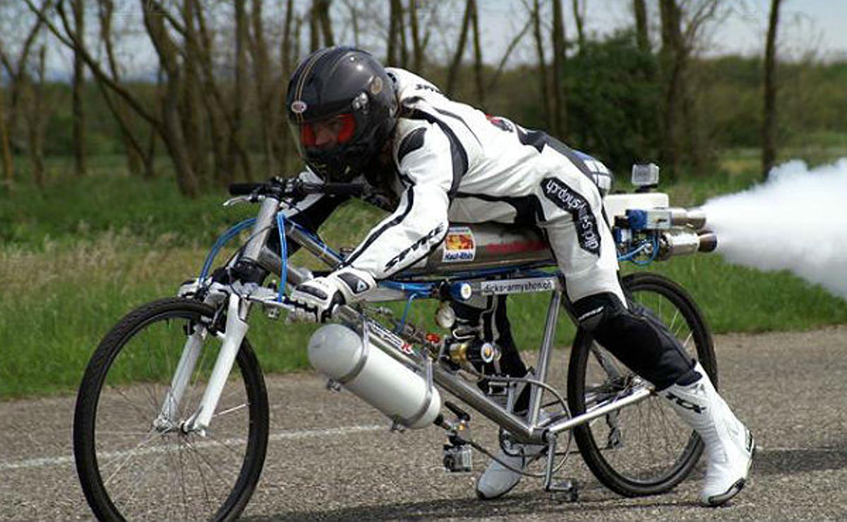 bicleta con propulsión