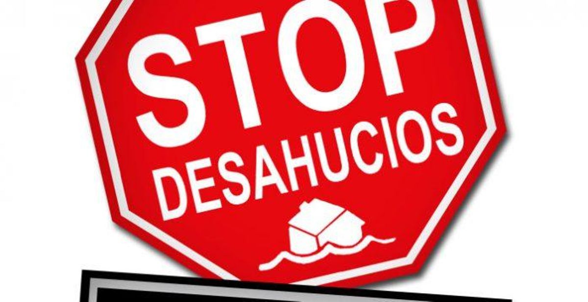 Cartel de Stop Desahucios Cartel de Stop Desahucios