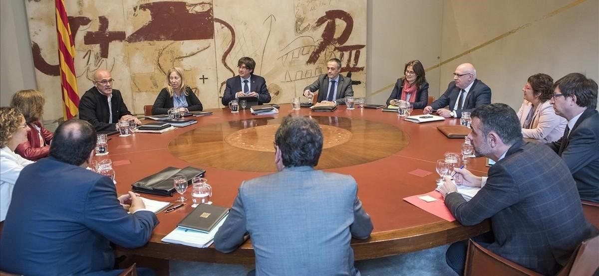 Reunión del Consell Executiu. Reunión del Consell Executiu.