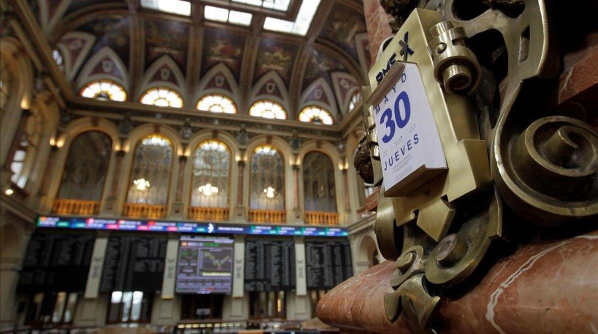 Una imagen del parquet de La Bolsa de Madrid del 30 de mayo.
