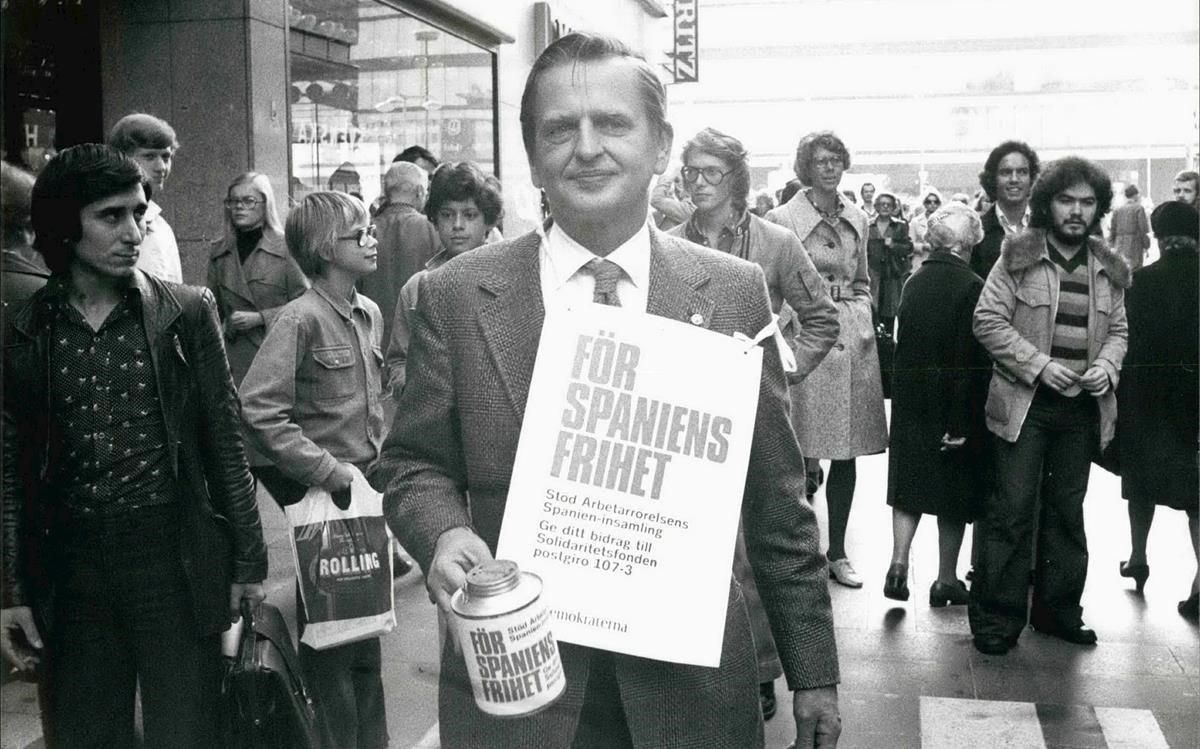 Olof Palme, en octubre de 1975. Olof Palme, en octubre de 1975.