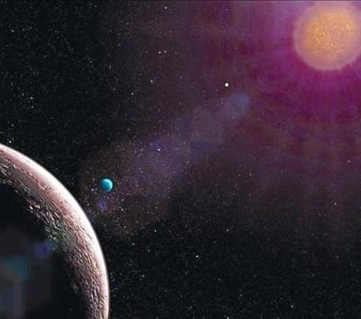 Simulación del sistema estelar Gliese con el planeta más pequeño confirmado hasta la fecha: Gliese e. Simulación del sistema estelar Gliese con el planeta más pequeño confirmado hasta la fecha: Gliese e.