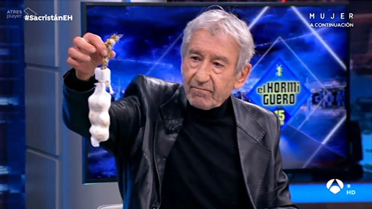 Pepe Sacristán llevó ajos a ’El hormiguero’. Pepe Sacristán llevó ajos a ’El hormiguero’.