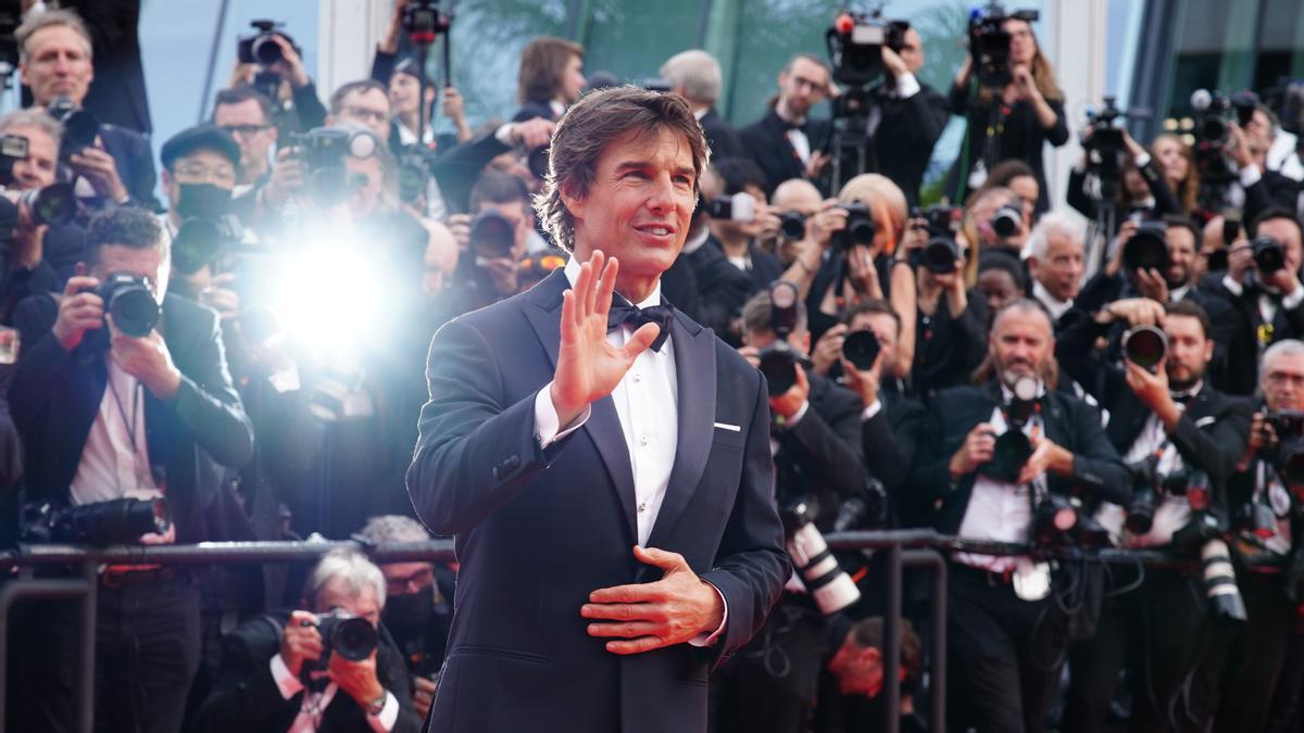 Tom Cruise revoluciona Cannes con 'Top gun: Maverick'