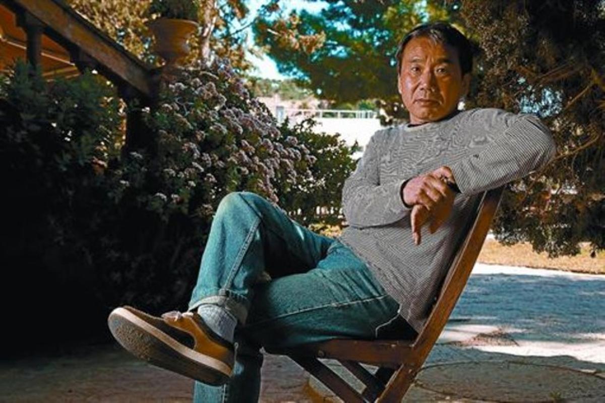 El novelista japonés Haruki Murakami, en su pasada visita a Barcelona, en la primavera del 2009.