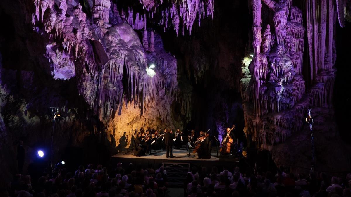 Imagen de uno de los conciertos del pasado Festival de la Cueva de Nerja.