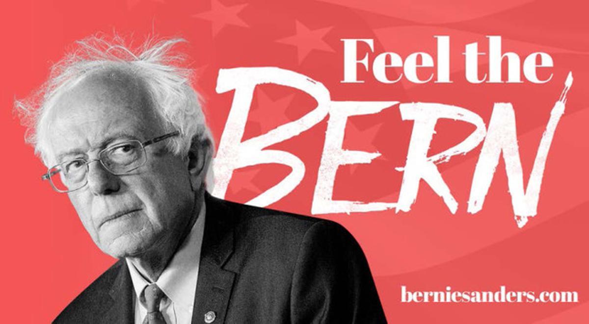 Publicida de Bernie Sanders. Publicida de Bernie Sanders.